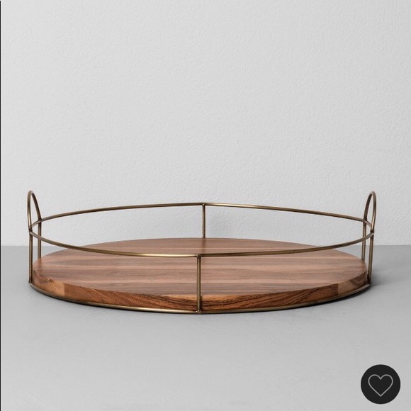 Hearth & Hand Other - Hearth & Hand - 16” Round Wood and Wire Tray